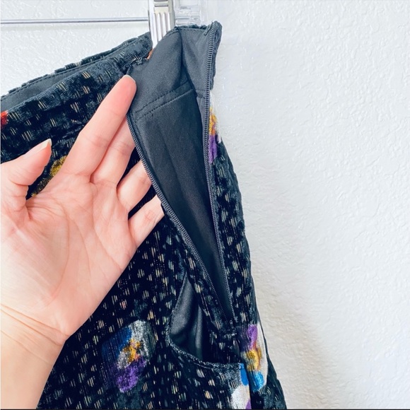 COPY - Anthropologie Eva Franco Velvet Metallic Pasquette Floral Wide Leg Pants… - Picture 8 of 14